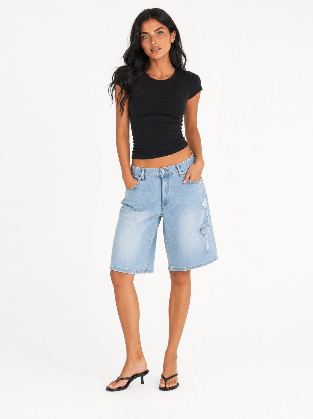 Short de mezclilla