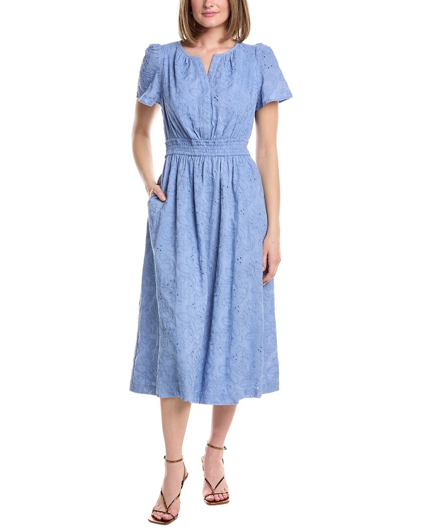 Vestido midi con bordado