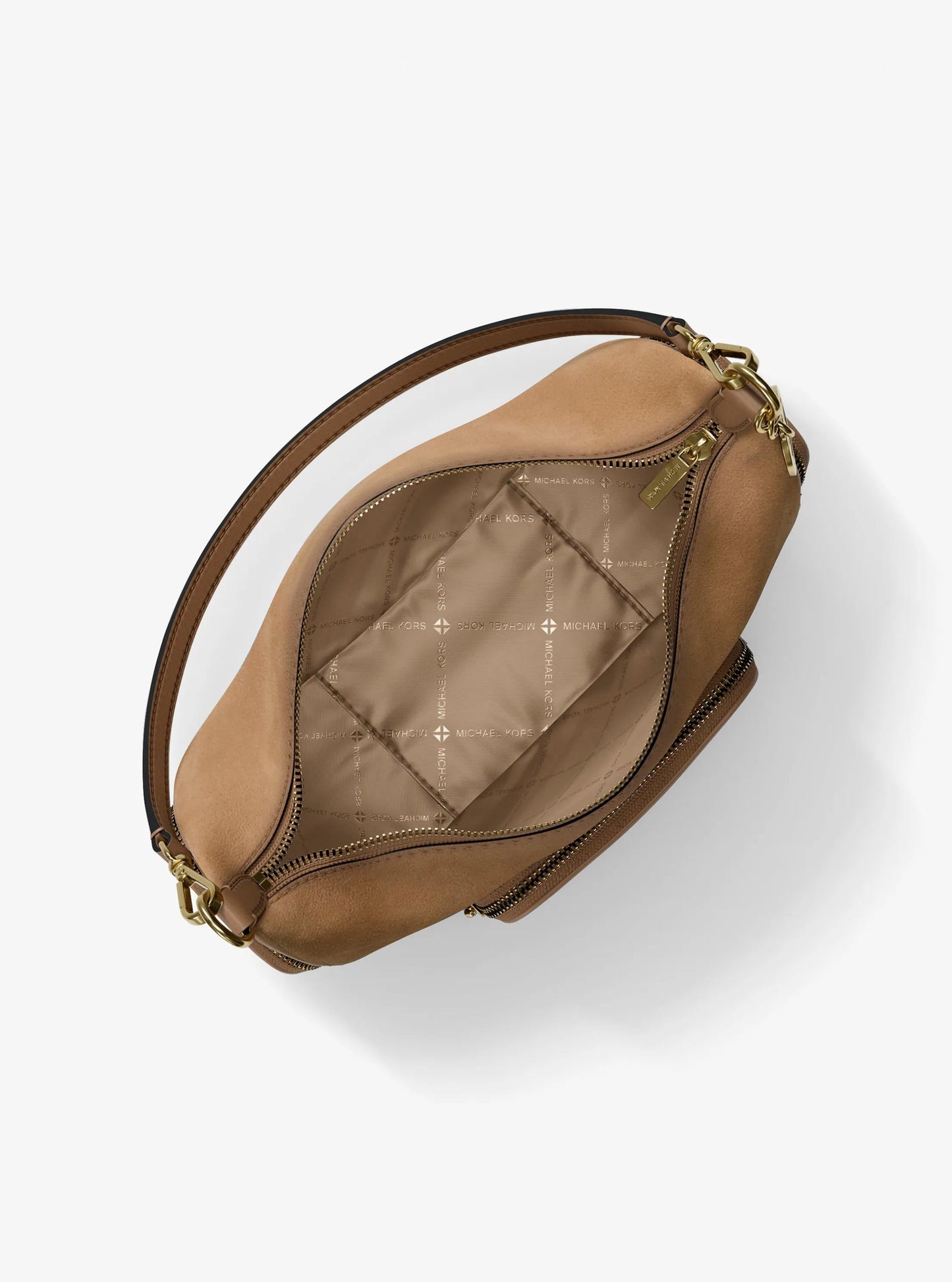 Bolso de hombro de gamuza