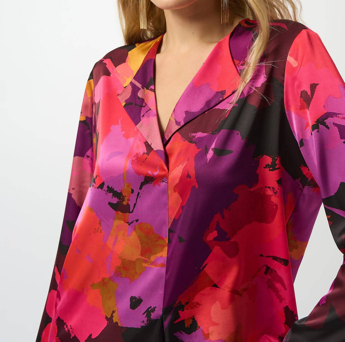 Camisa de manga larga con estampado floral