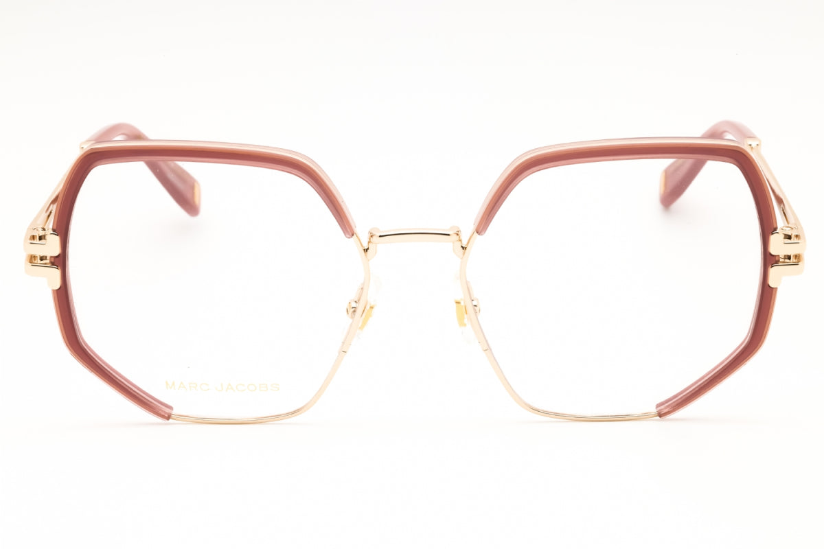 Gafas 55 mm color rosado y dorado y nude
