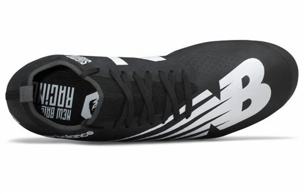 Zapatillas con clavos de hombre color negro y blanco