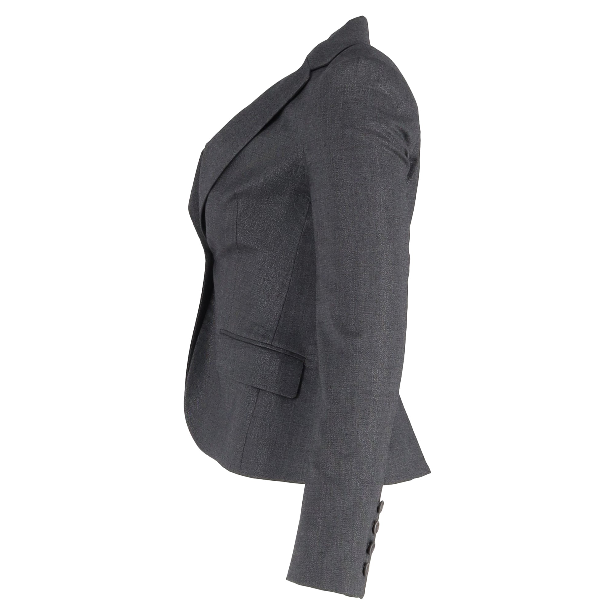 Blazer de lana color gris