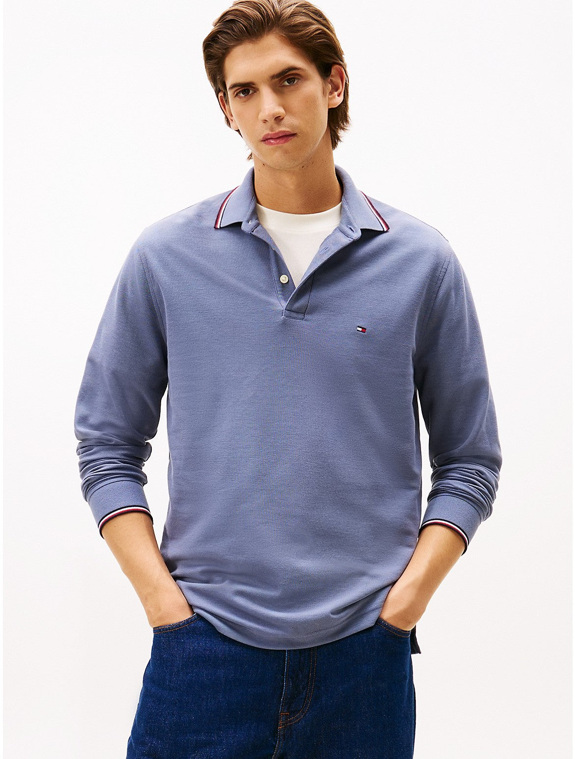 Polo de hombre de manga larga