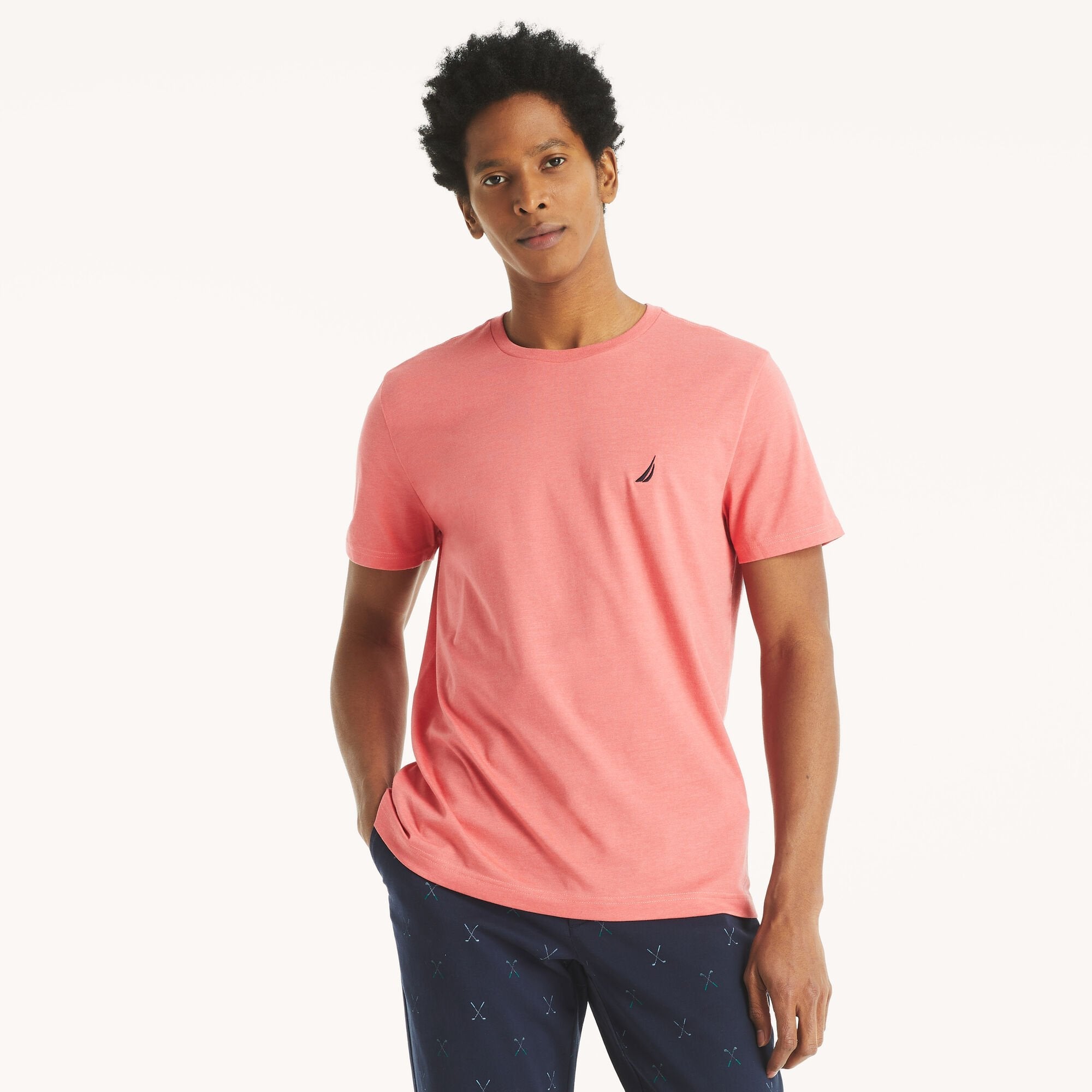 Camiseta de hombre con cuello redondo
