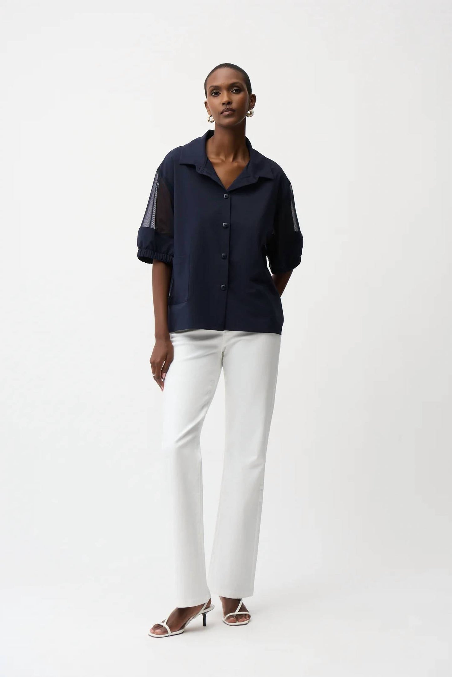 Blusa color azul marino