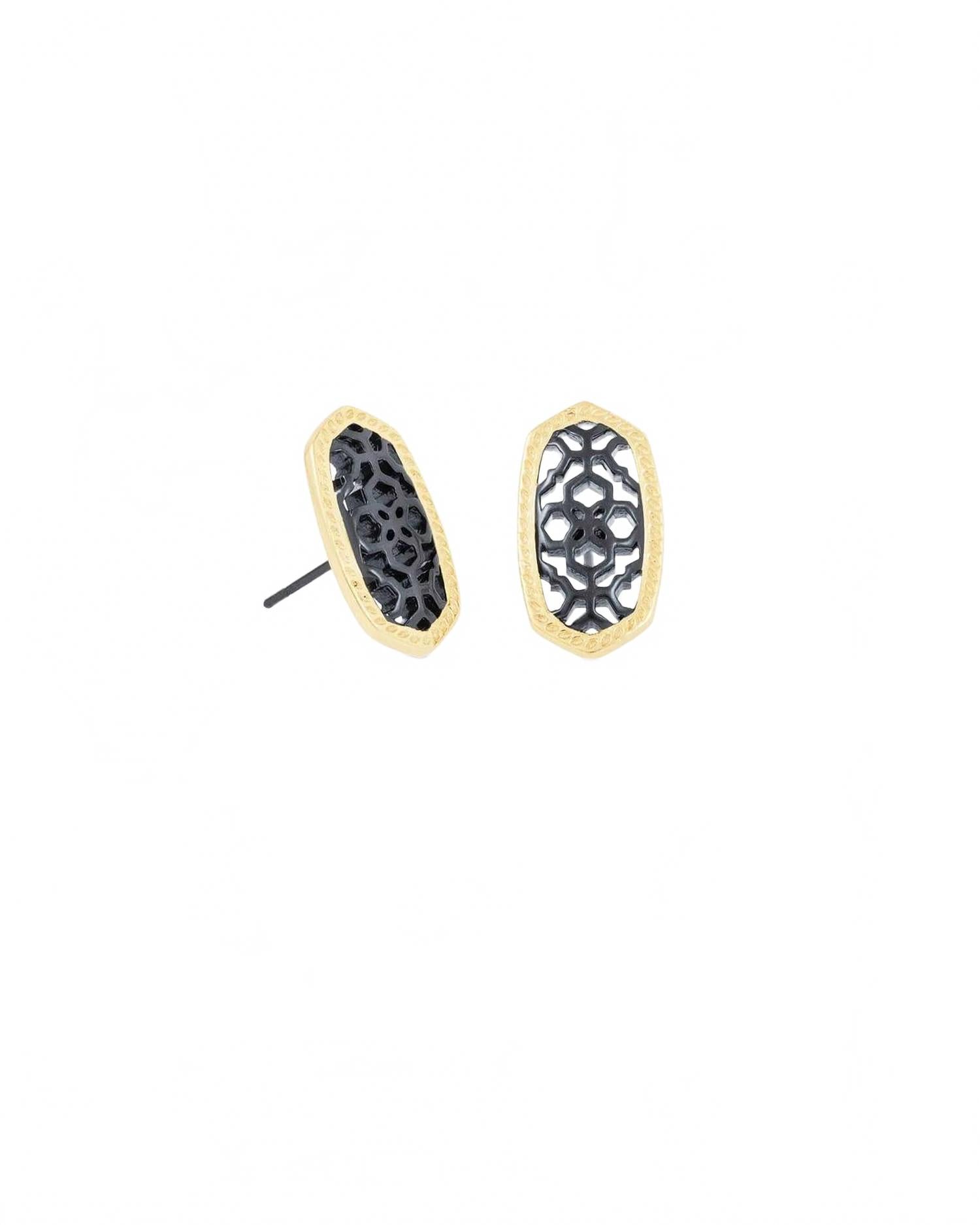 Aretes de mujer color gris