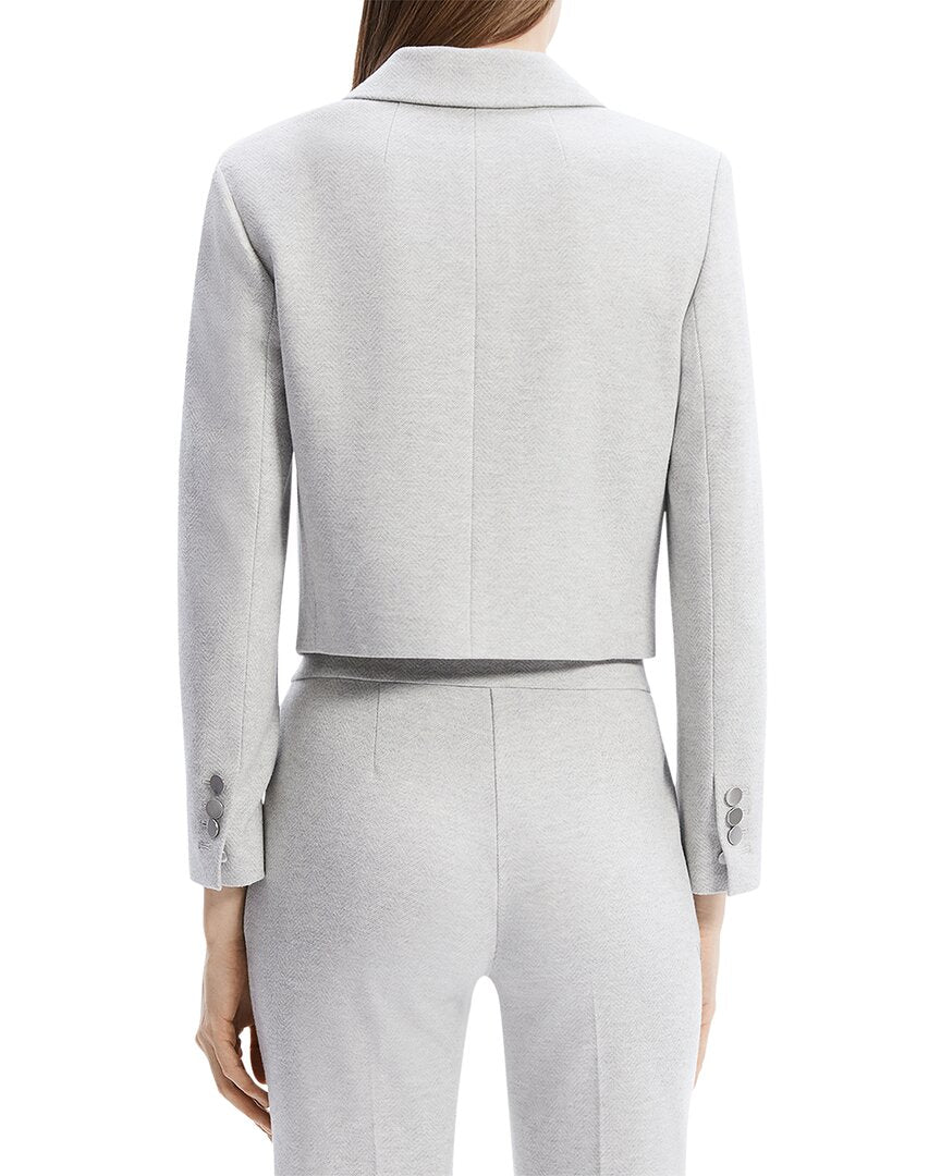 Theory Chaqueta Corta Cuadrada con Parches
