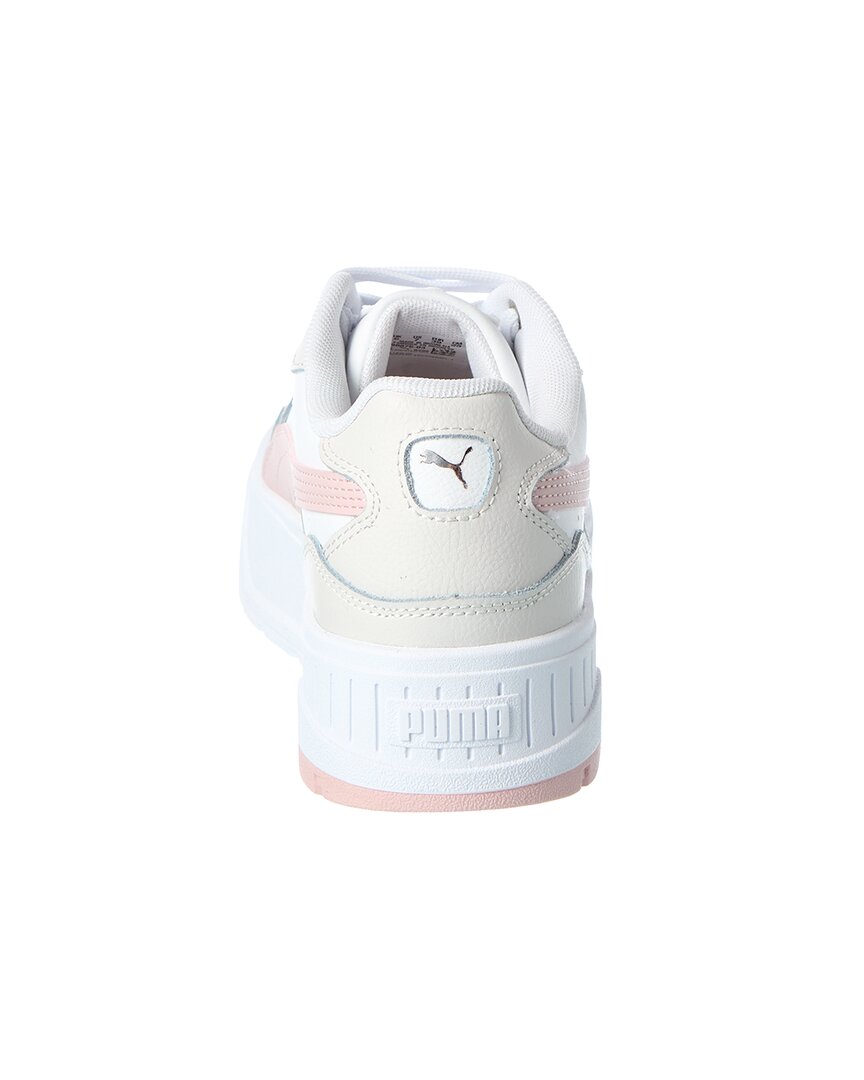 Tenis de cuero con plataforma
