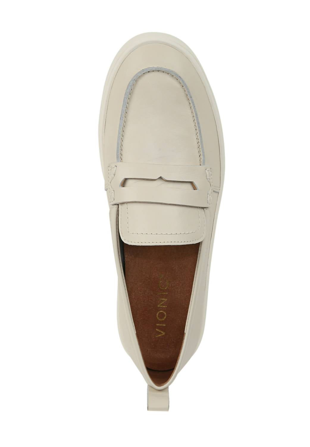Mocasines de mujer color crema