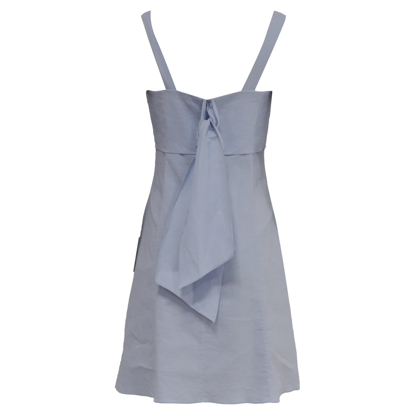 Vestido de lino corto color azul claro