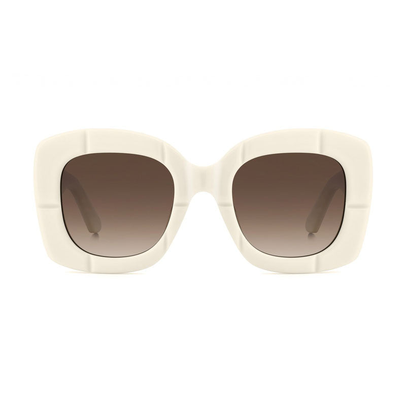 Gafas color café y marfil