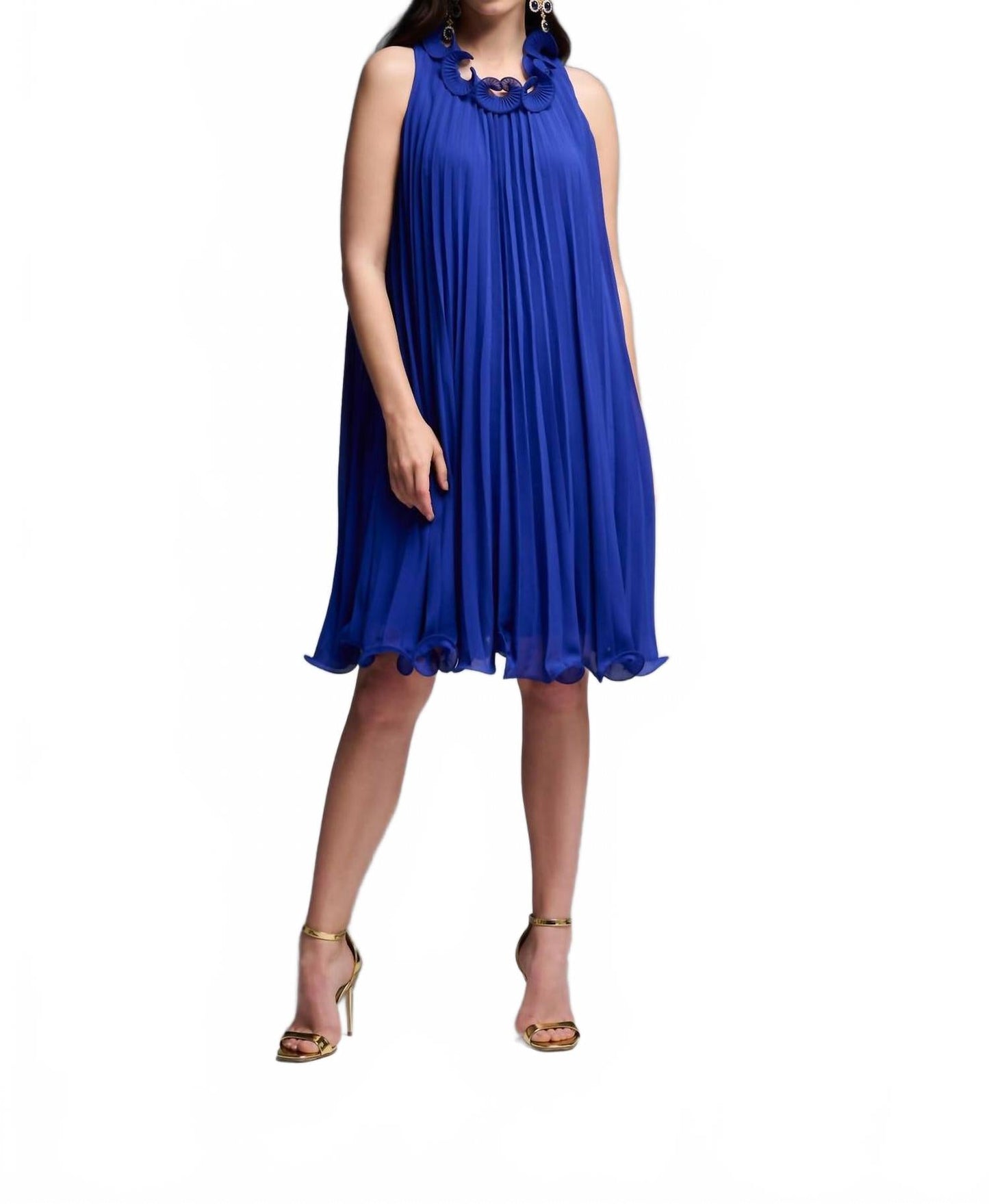 Vestido con pliegues