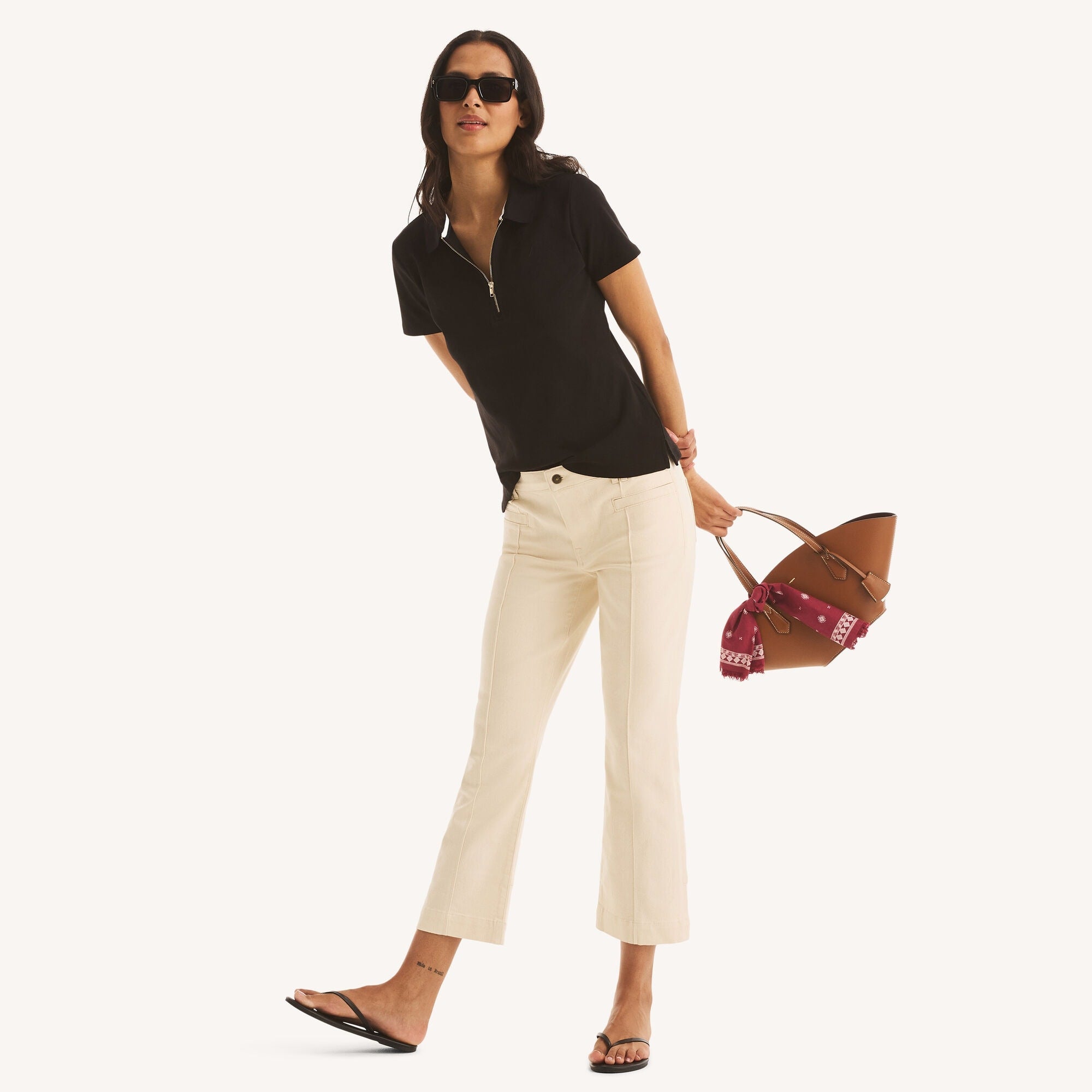 Pantalón de mujer de tiro medio