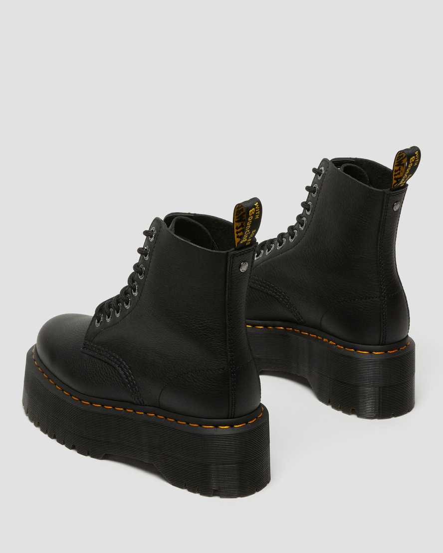 Botas de cuero con plataforma