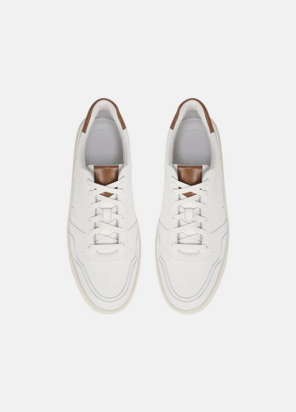Tenis de cuero con cordones