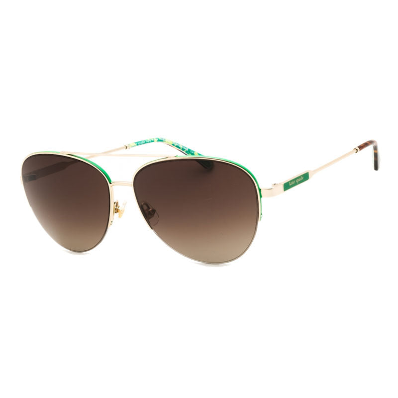 Gafas color café y verde y dorado