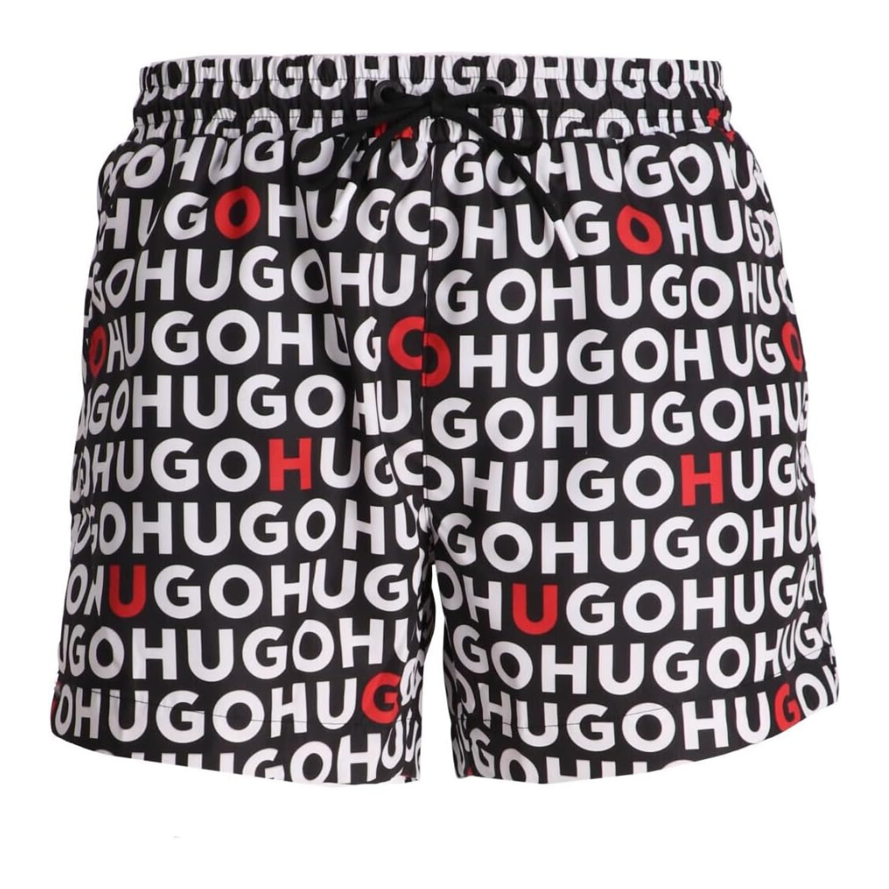Pantaloneta de baño de hombre color negro