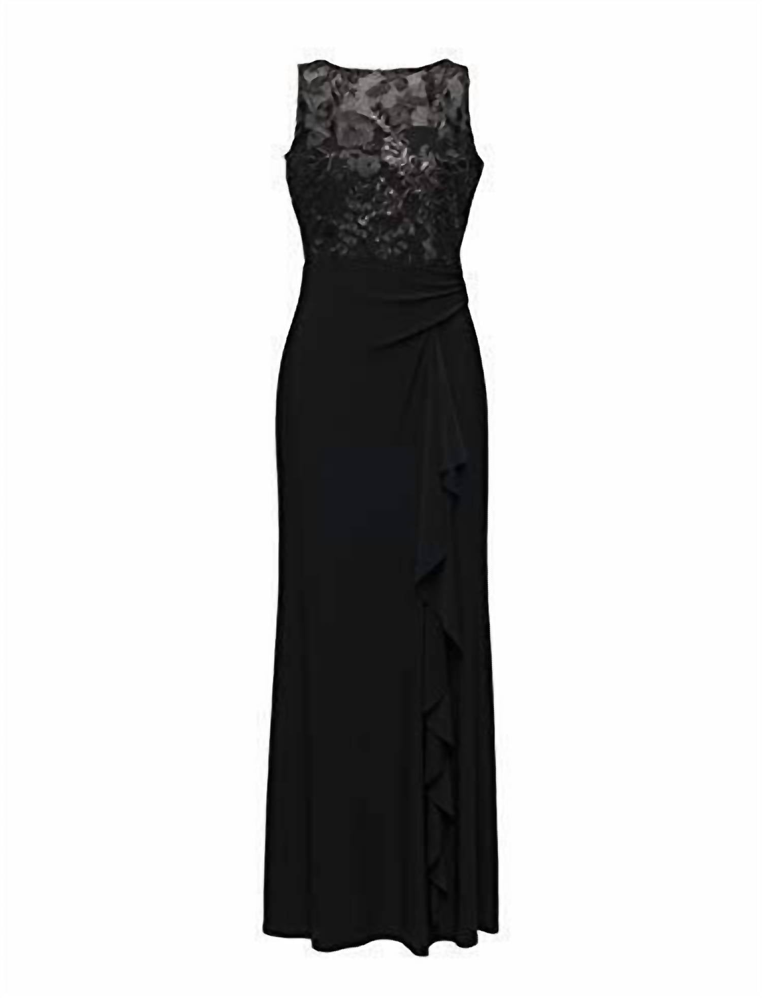 Vestido de mujer con boleros color negro