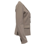 Theory Blazer de Doble Botonadura en Algodón Beige