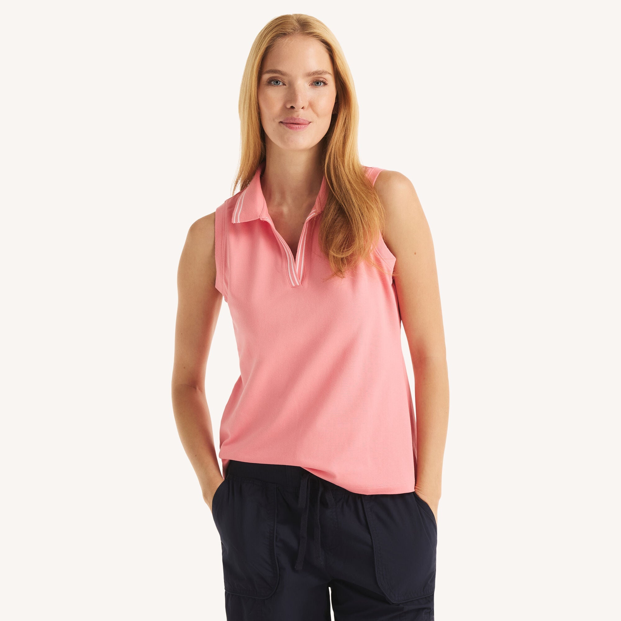 Polo de mujer sin mangas