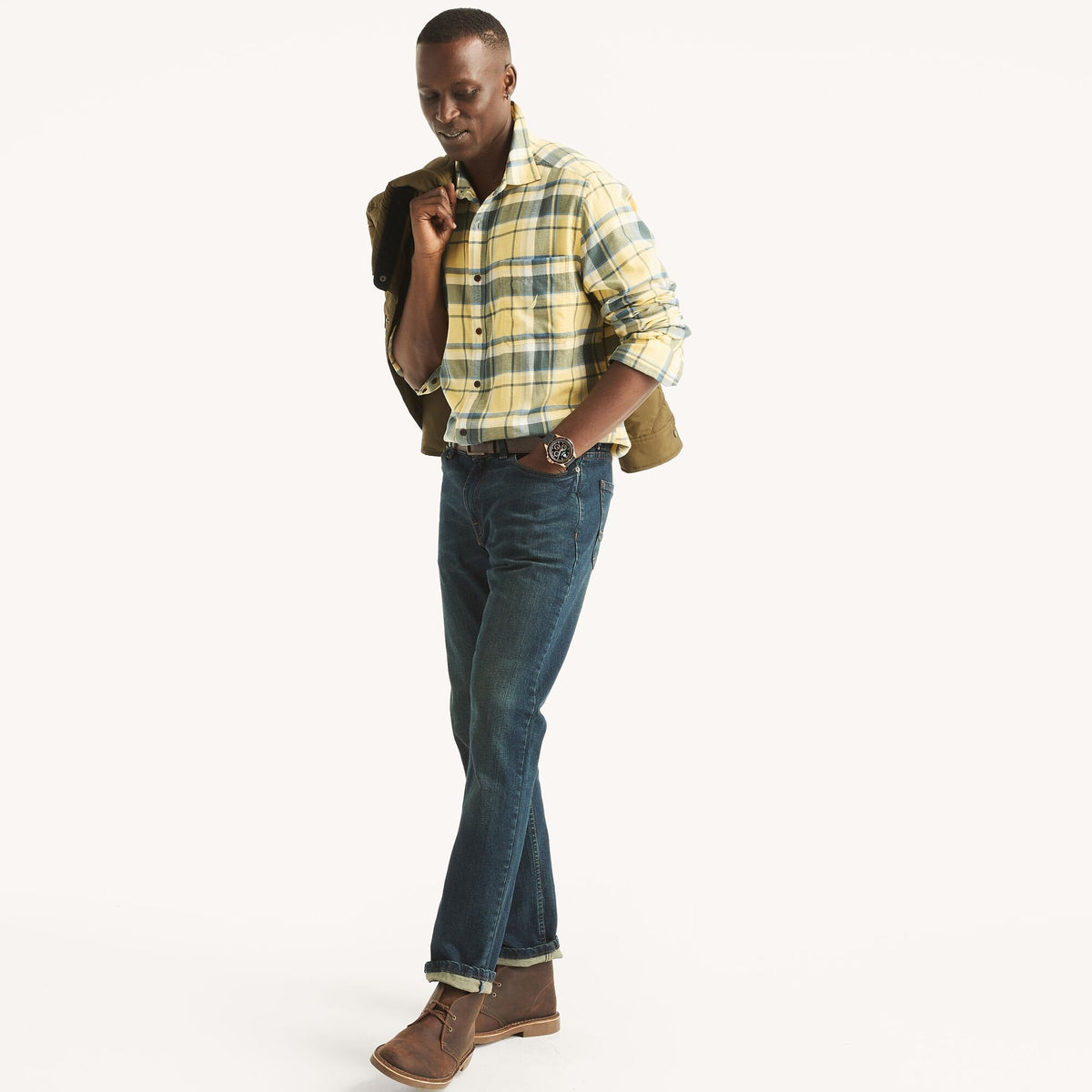 Camisa de hombre a cuadros