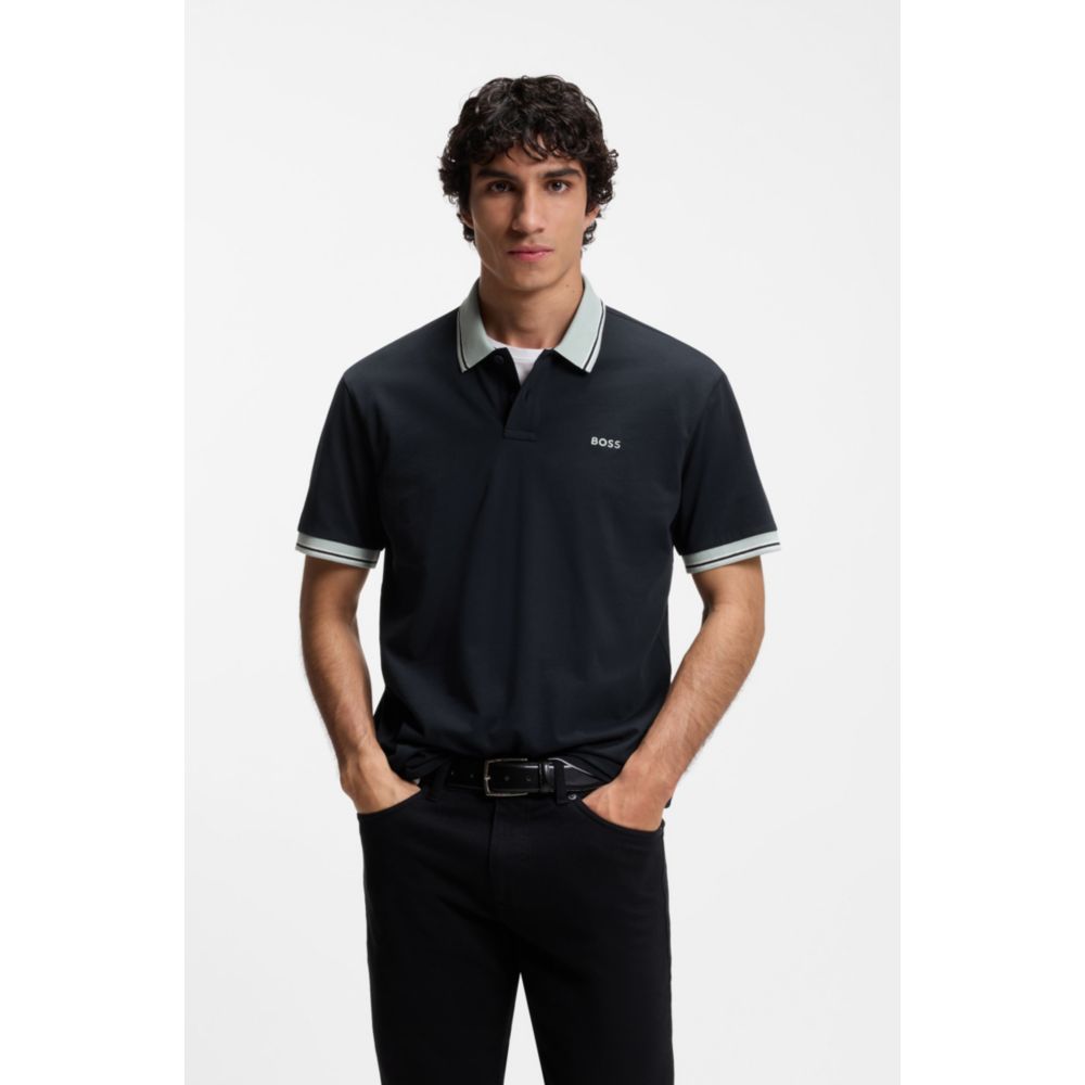Polo de algodón a rayas