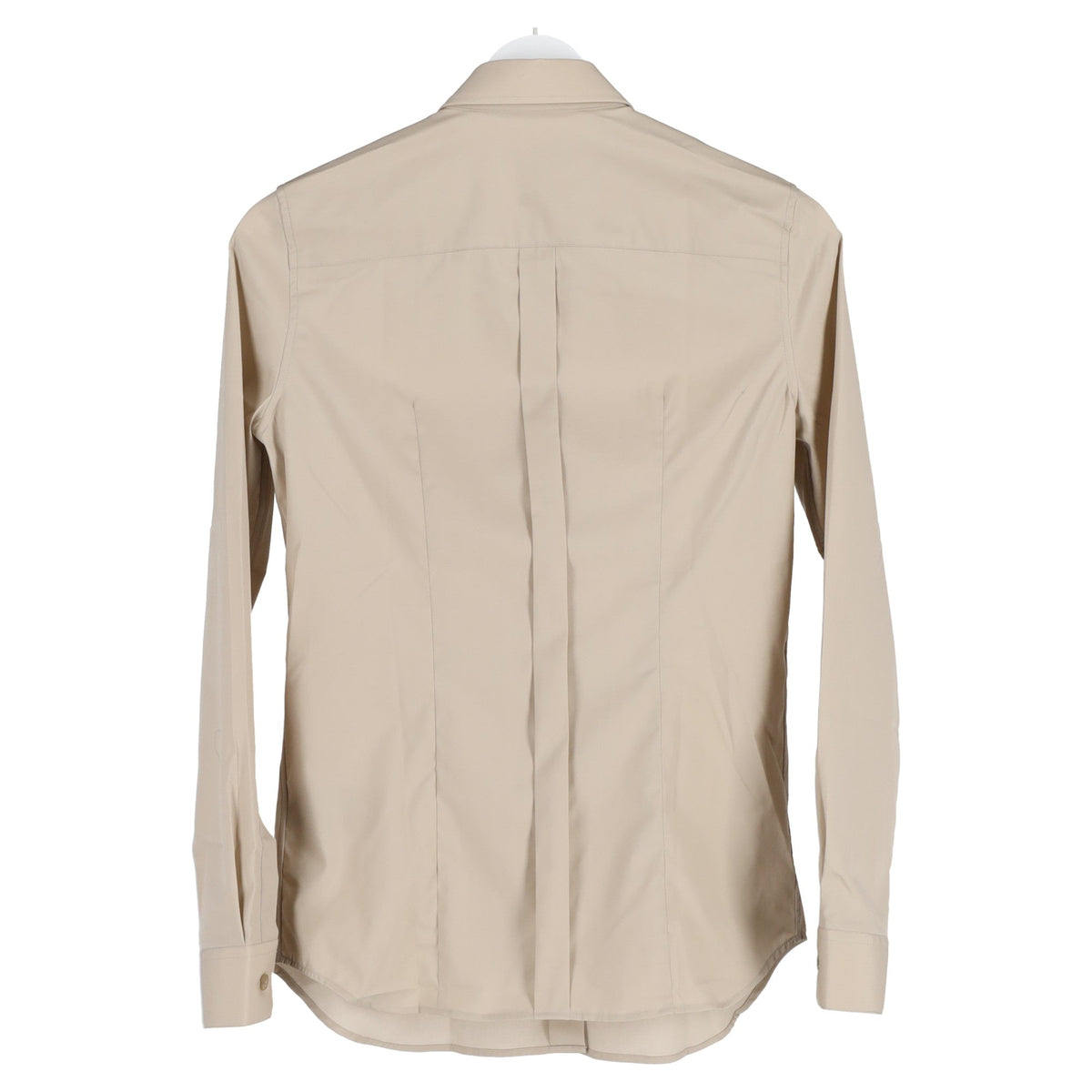 Camisa de algodón color beige