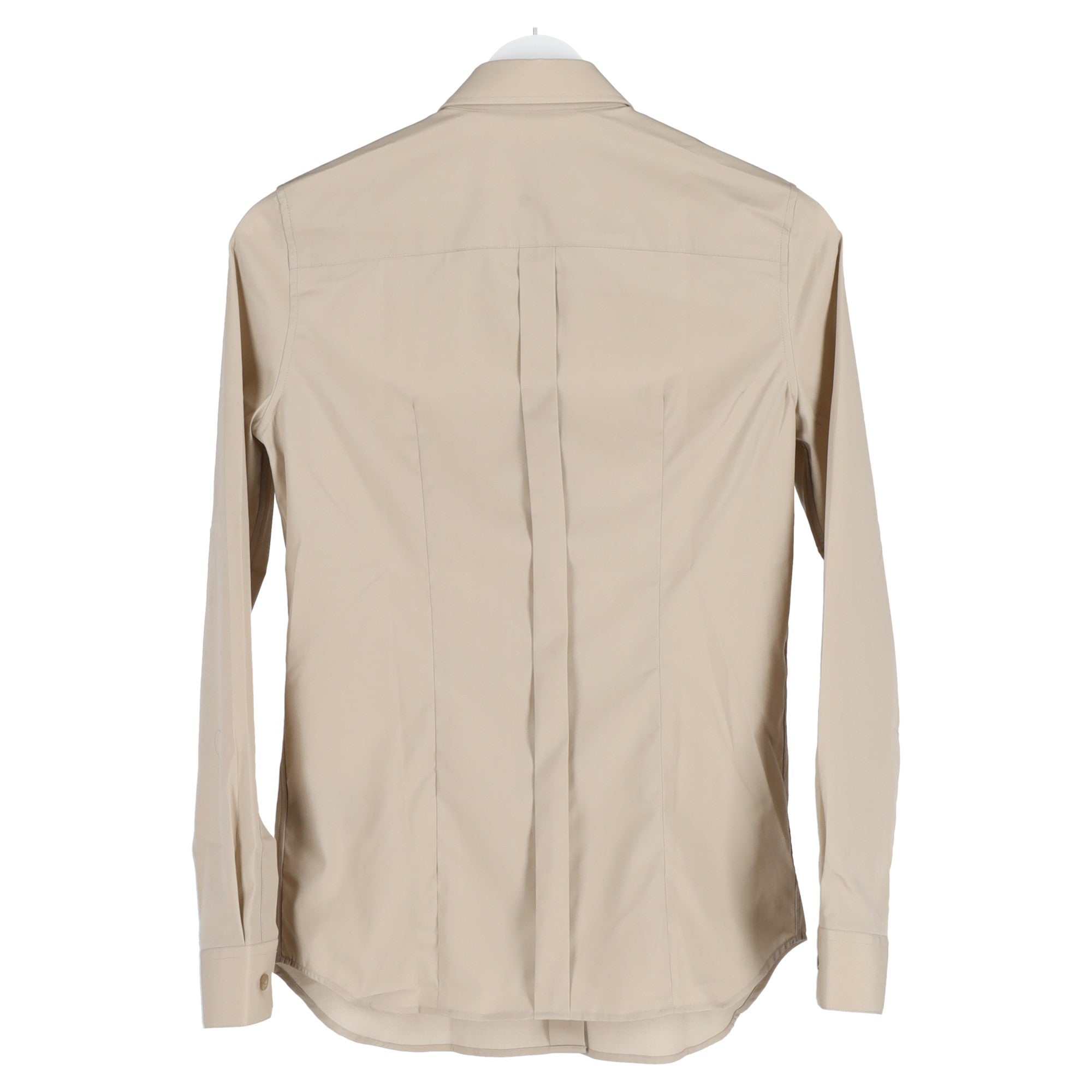 Camisa de algodón color beige