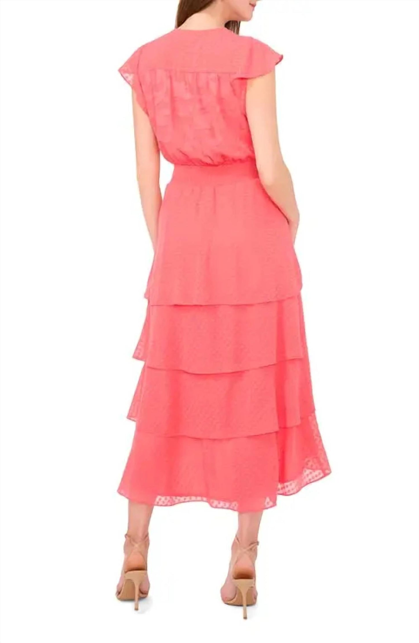 Vestido de gasa largo