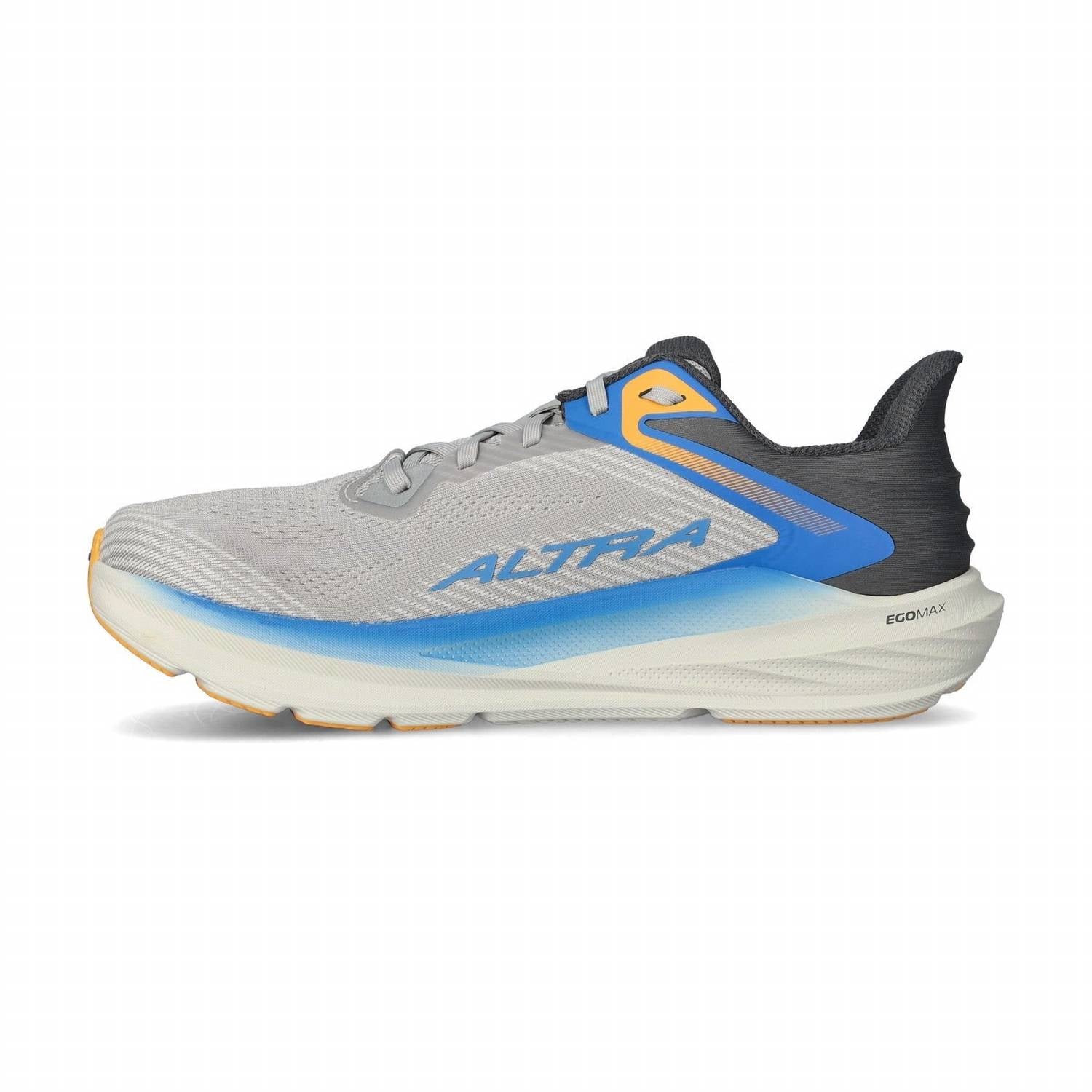 Tenis para correr de hombre color gris oscuro y azul
