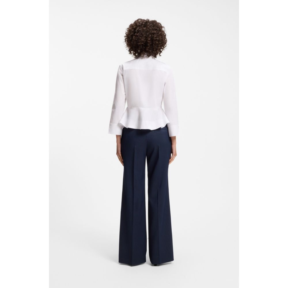 Blusa de algodón de corte ajustado