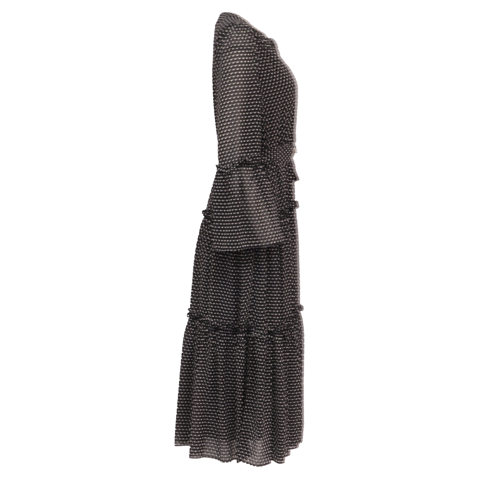 Vestido de lunares color negro