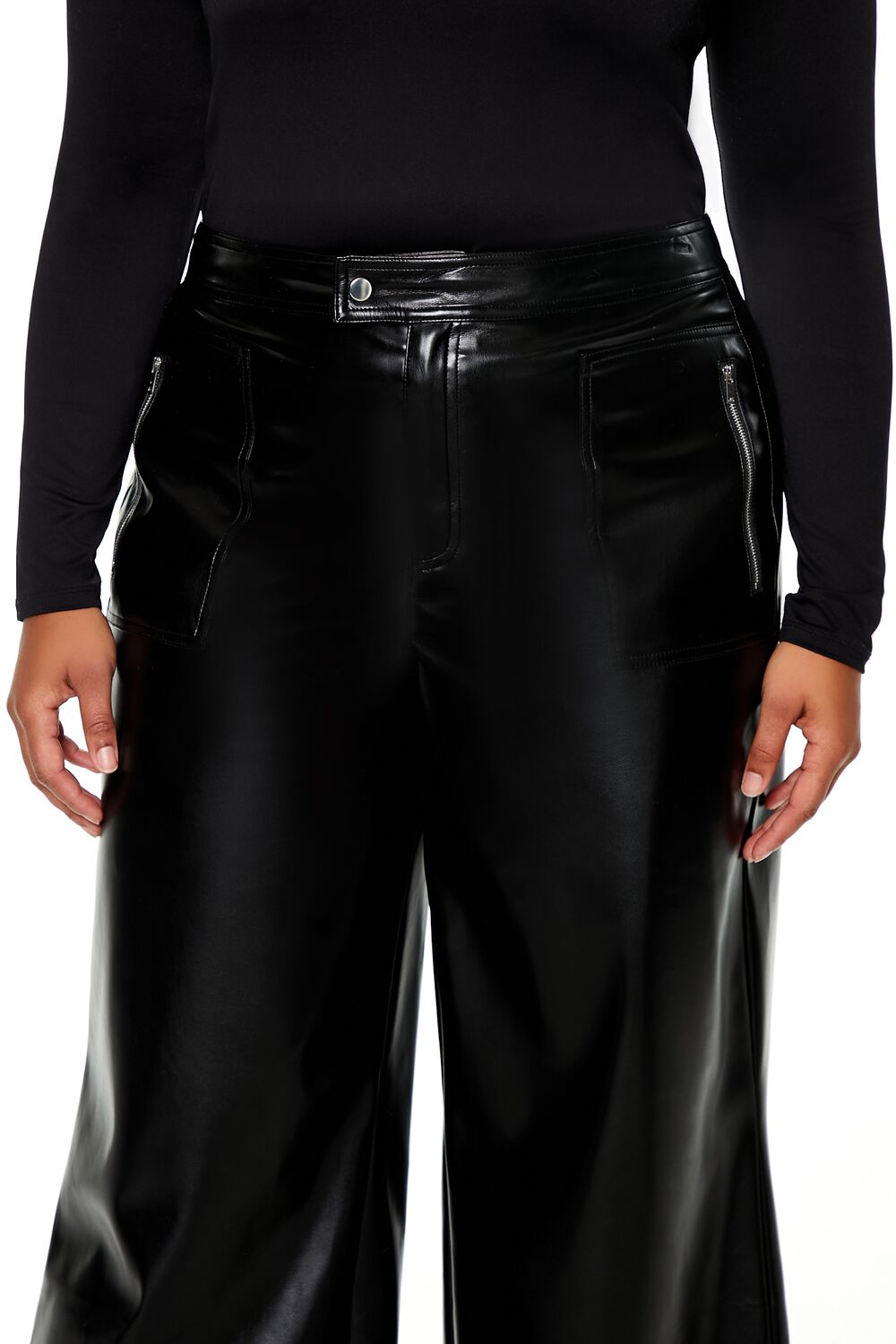 Pantalón de efecto cuero