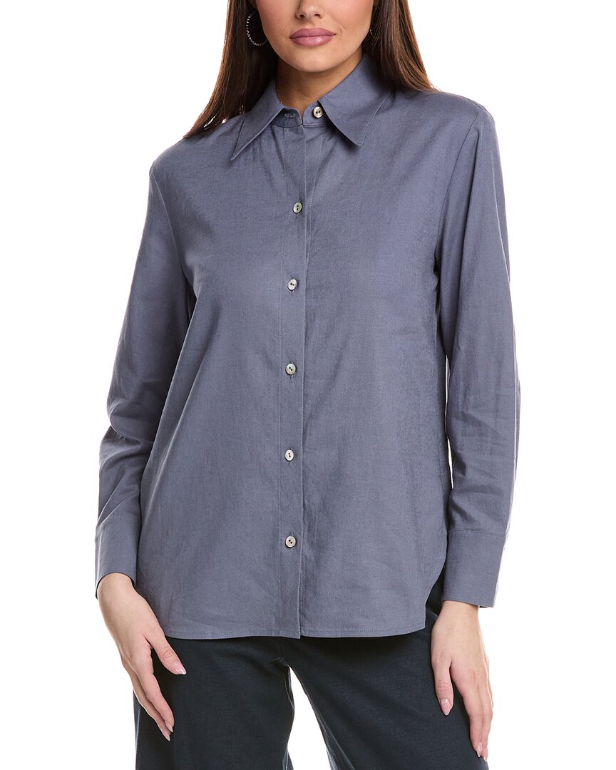 Camisa de mezcla de lino