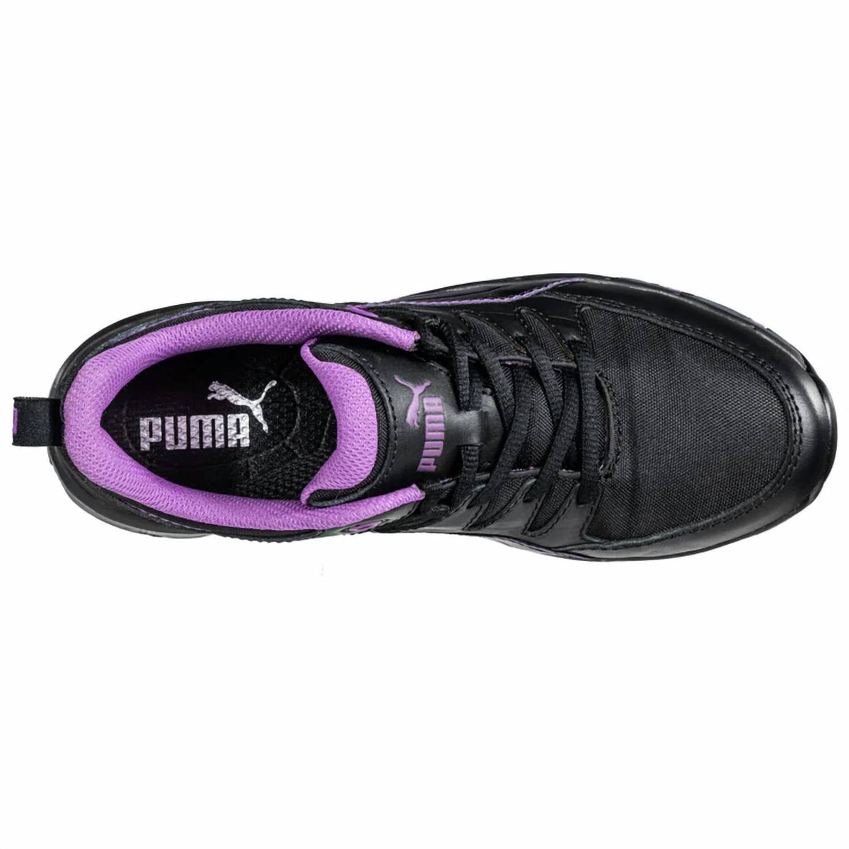Zapatos de mujer color negro y violeta