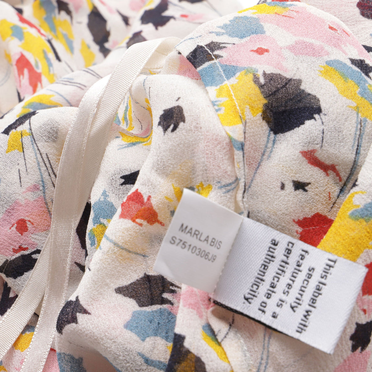 Blusa de seda multicolor
