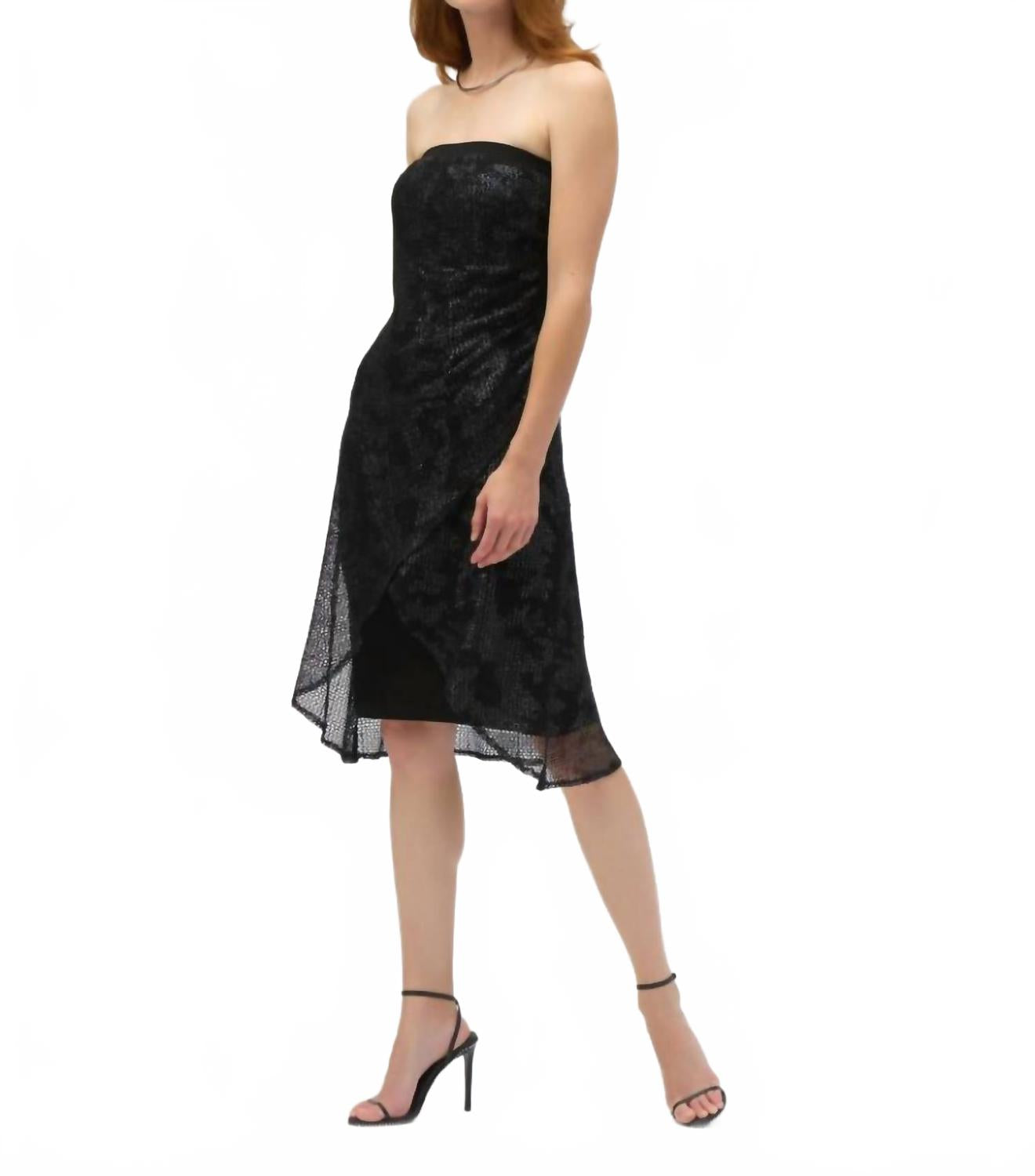 Vestido color negro y plateado