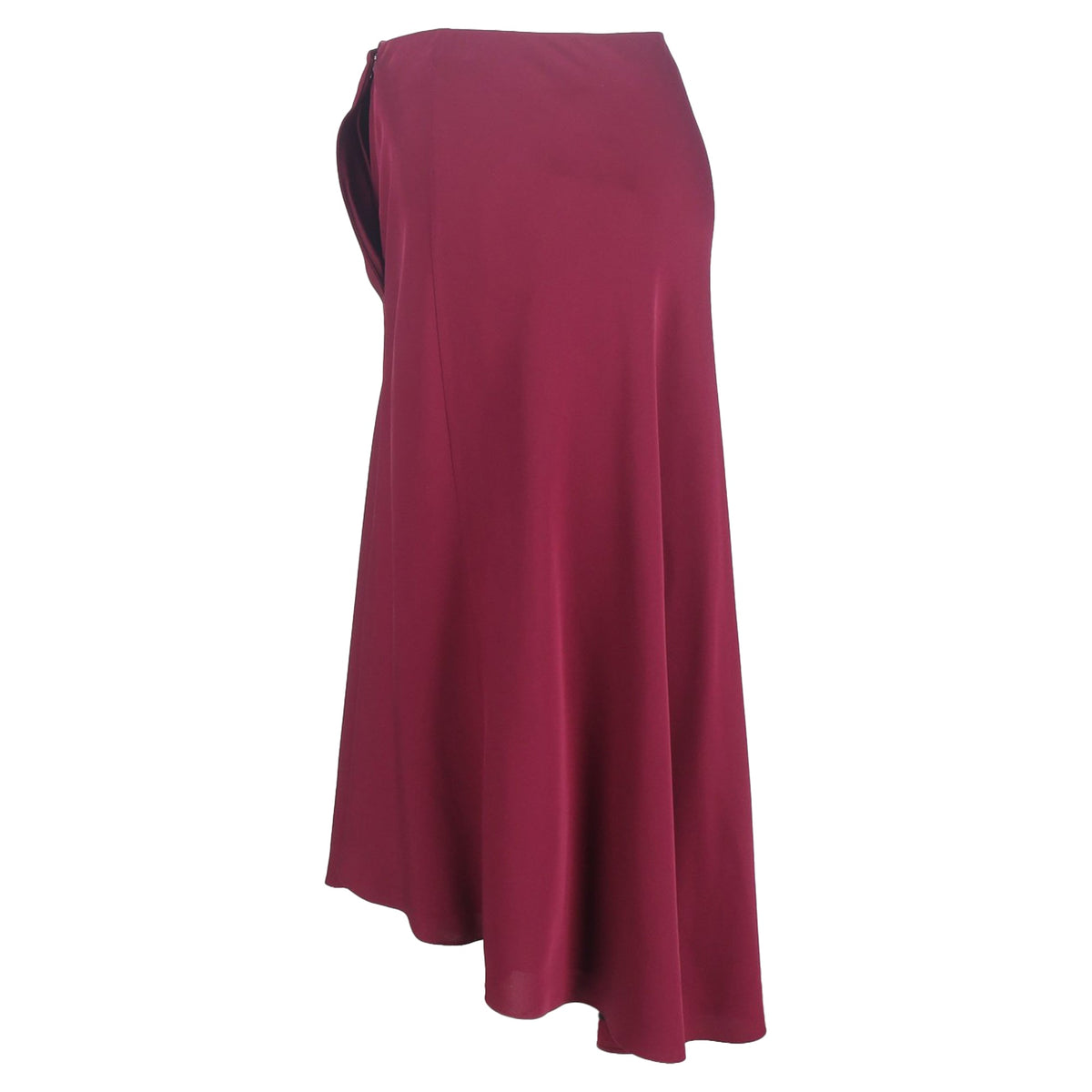 Falda color vinotinto