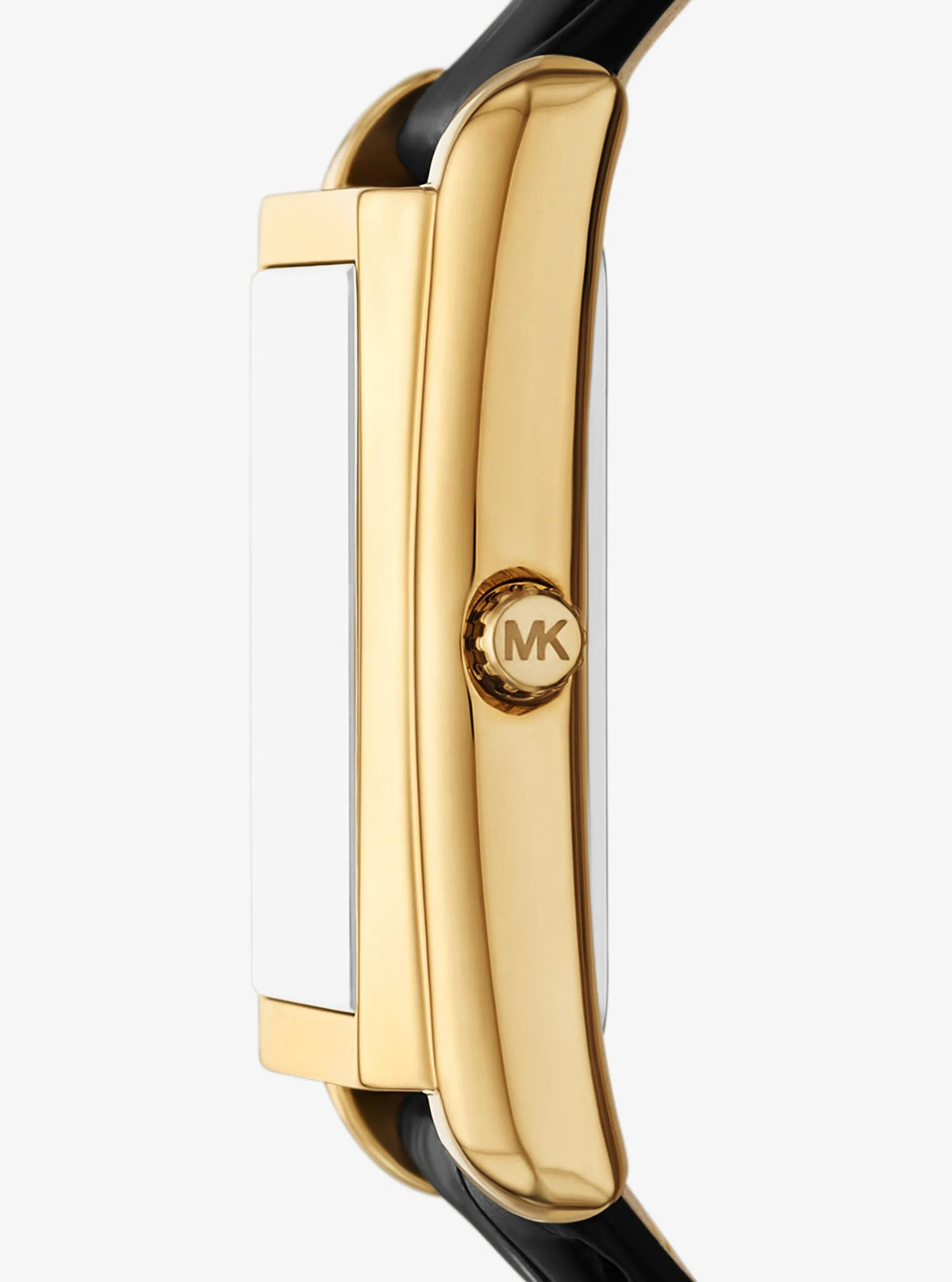 Reloj de cuero color dorado