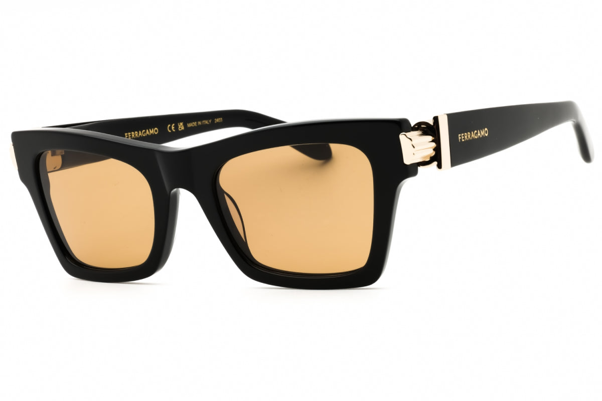 Gafas color negro y café y dorado