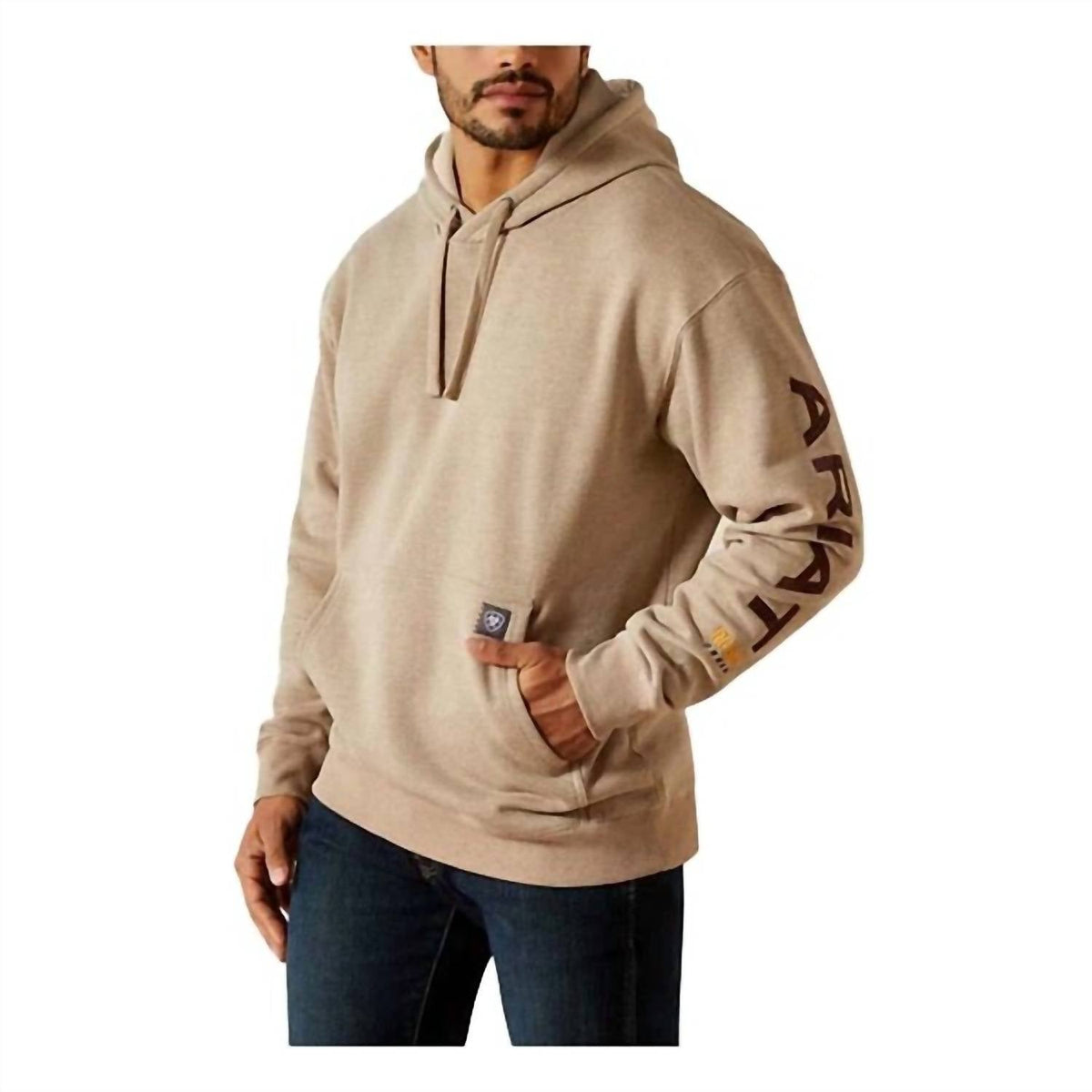 Buzo con capucha de hombre con estampado