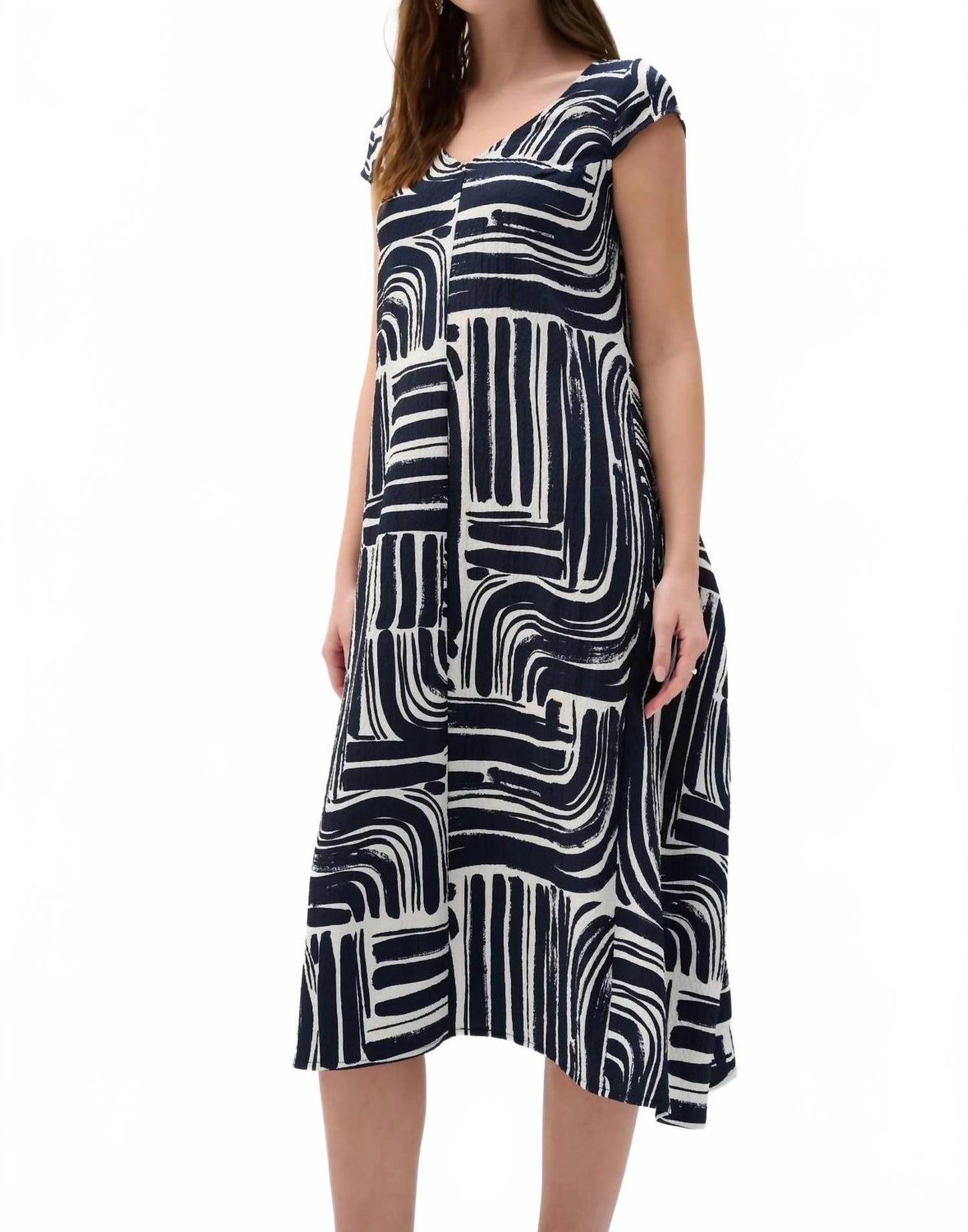 Vestido midi color azul