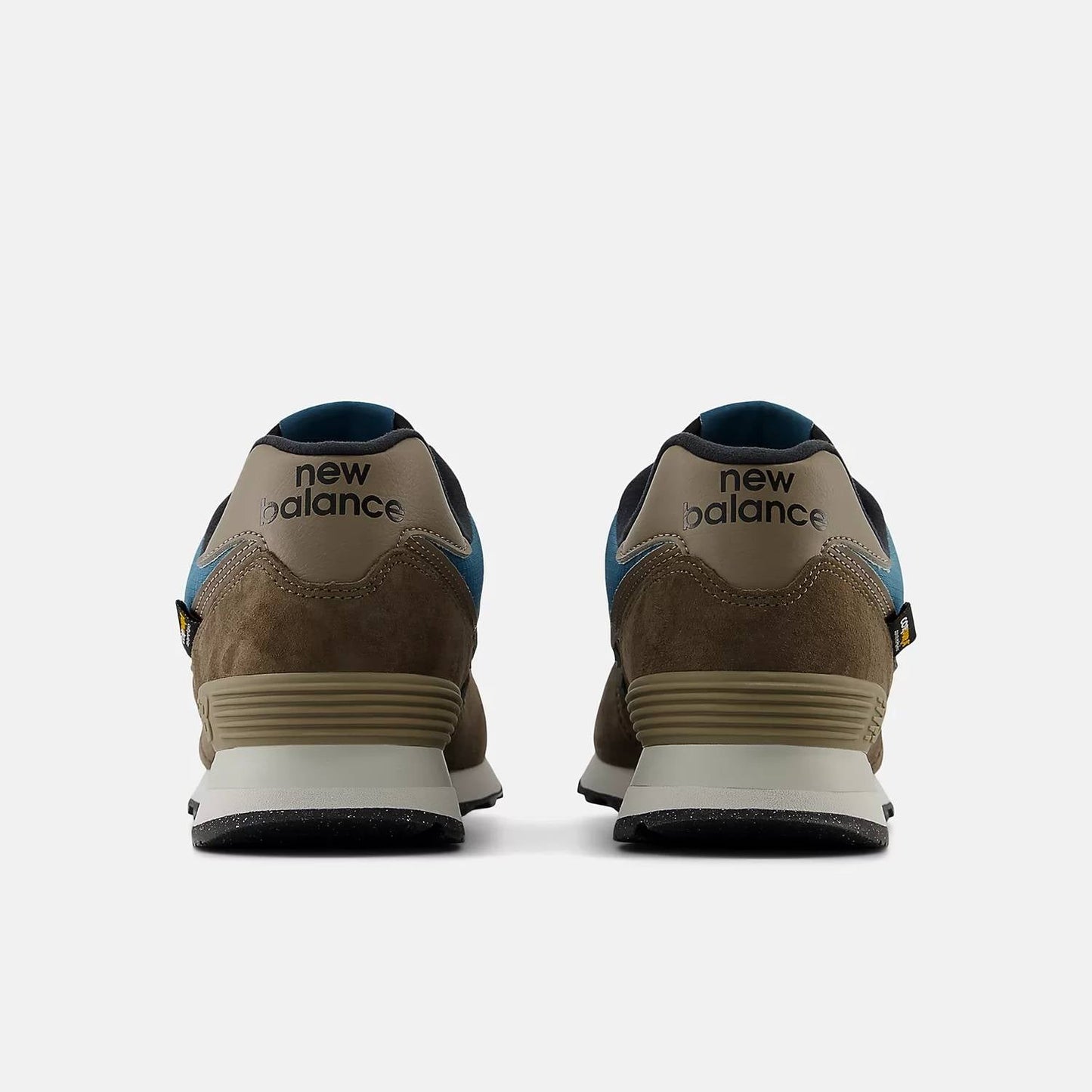 Zapatos unisex color azul y café