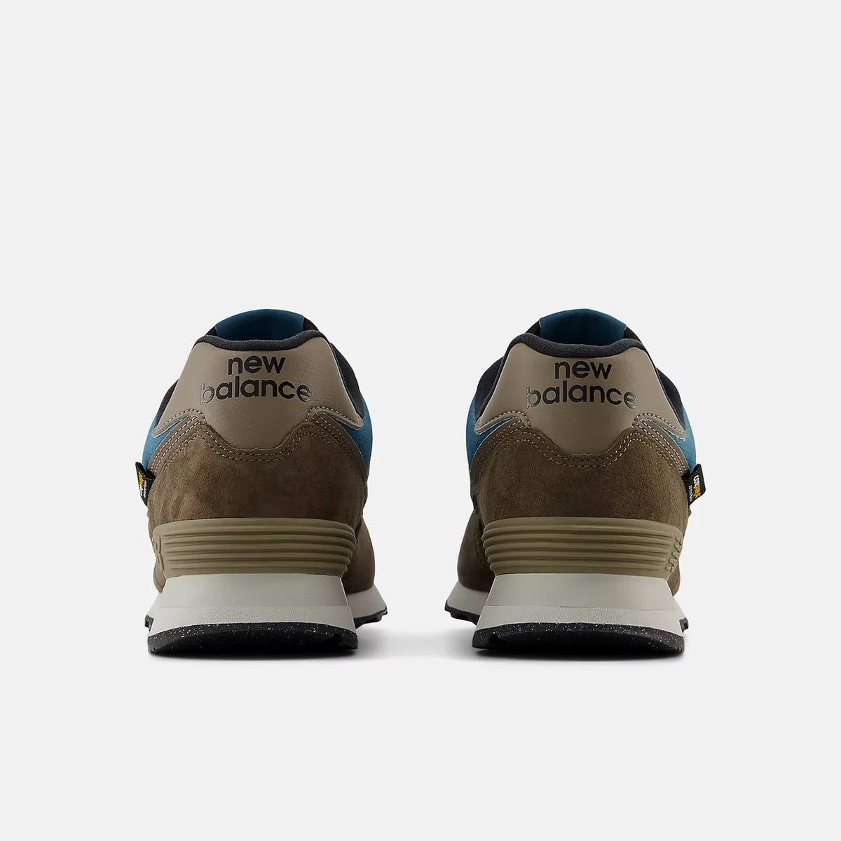 Zapatos unisex color azul y café