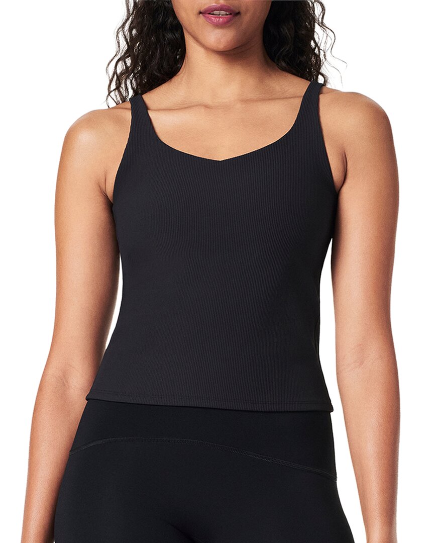 Camiseta sin mangas con tejido acanalado