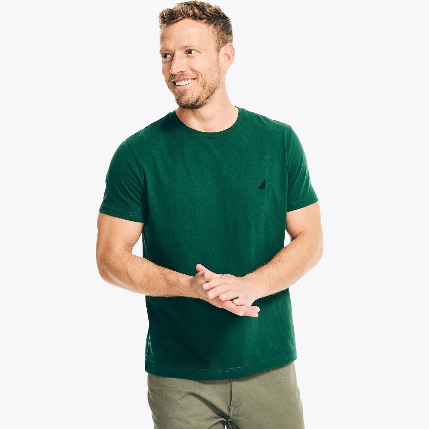 Camiseta de hombre con cuello redondo