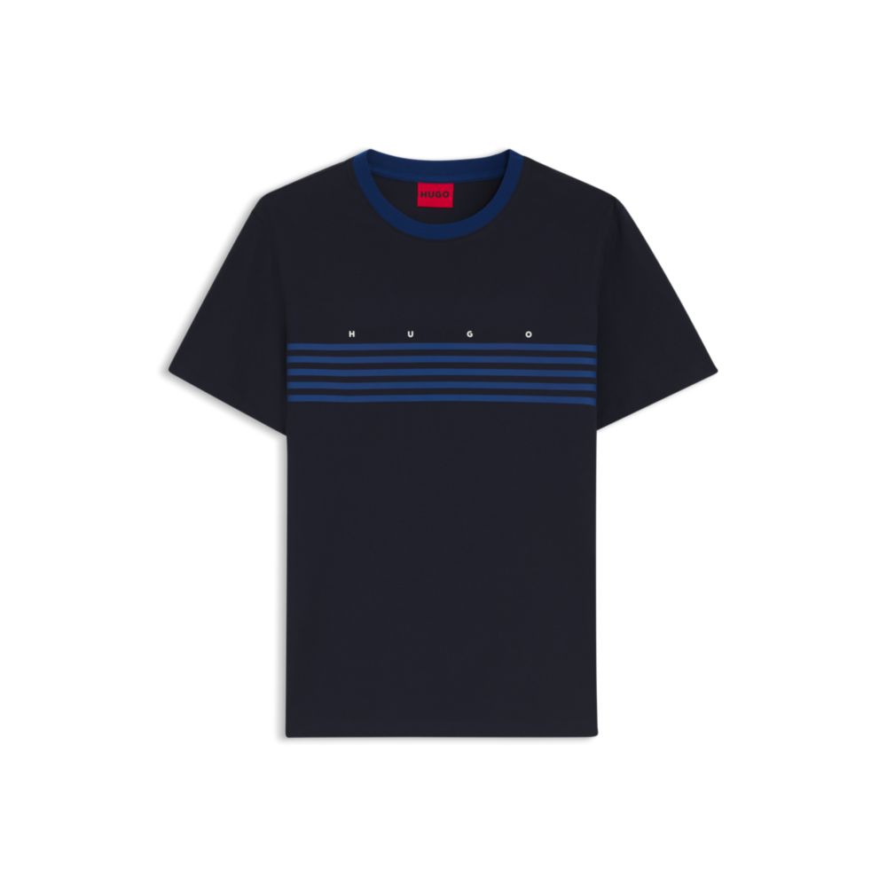 Camiseta de algodón a rayas