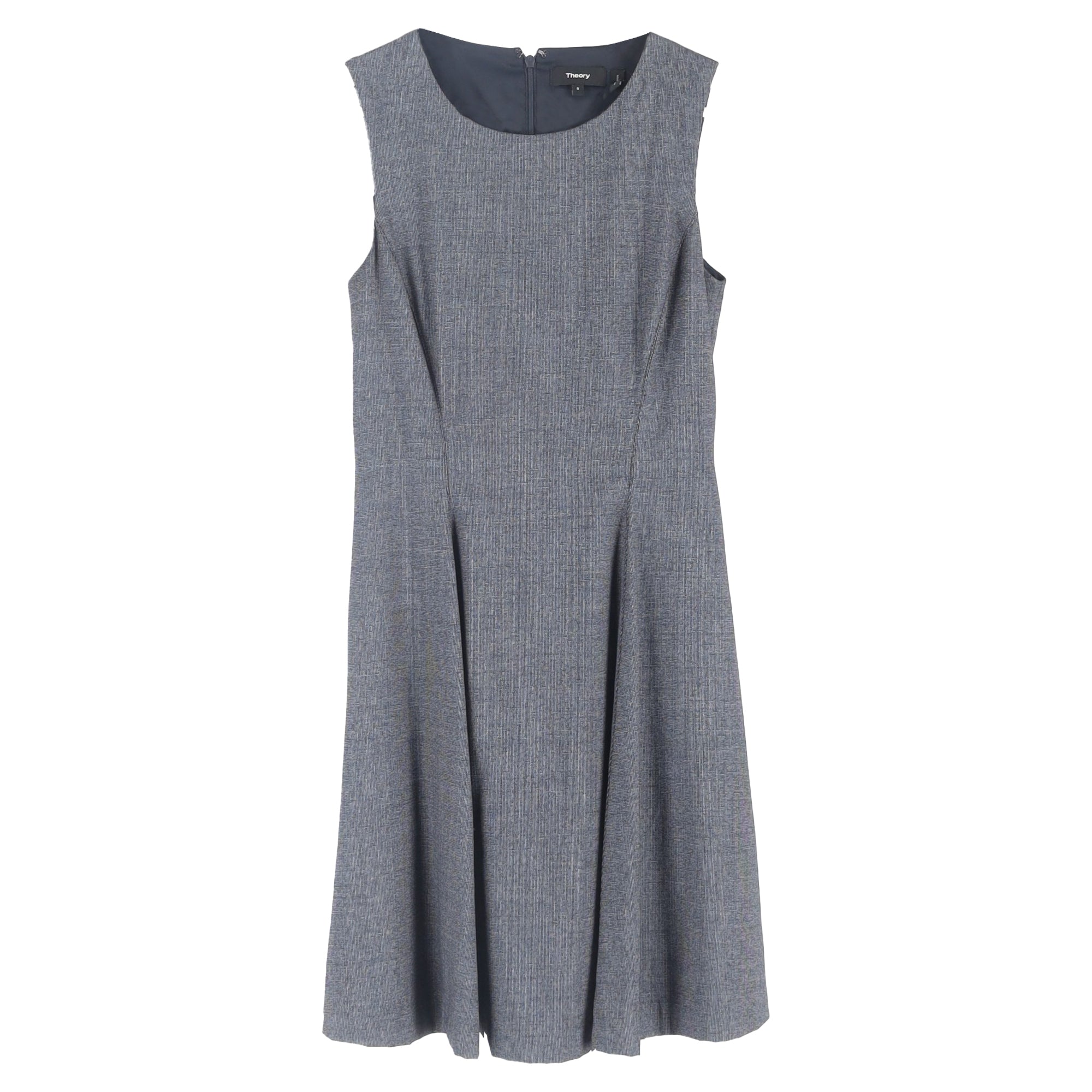 Vestido de lana corto sin mangas color gris
