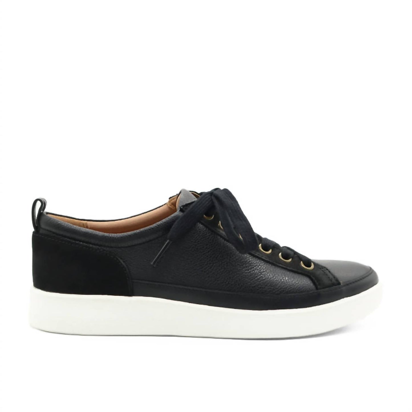 Tenis de mujer de cuero color negro